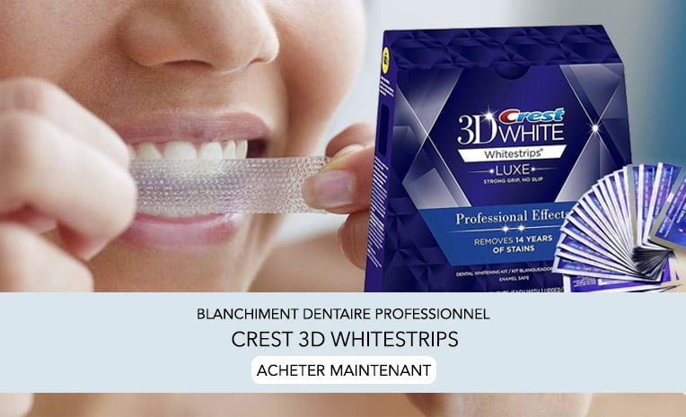 Achetez des bandes de blanchiment des dents en ligne - Crest 3D White